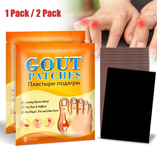 Natural Ingredients Gout Pain Relief patches for Fingers, Toe Etc...
