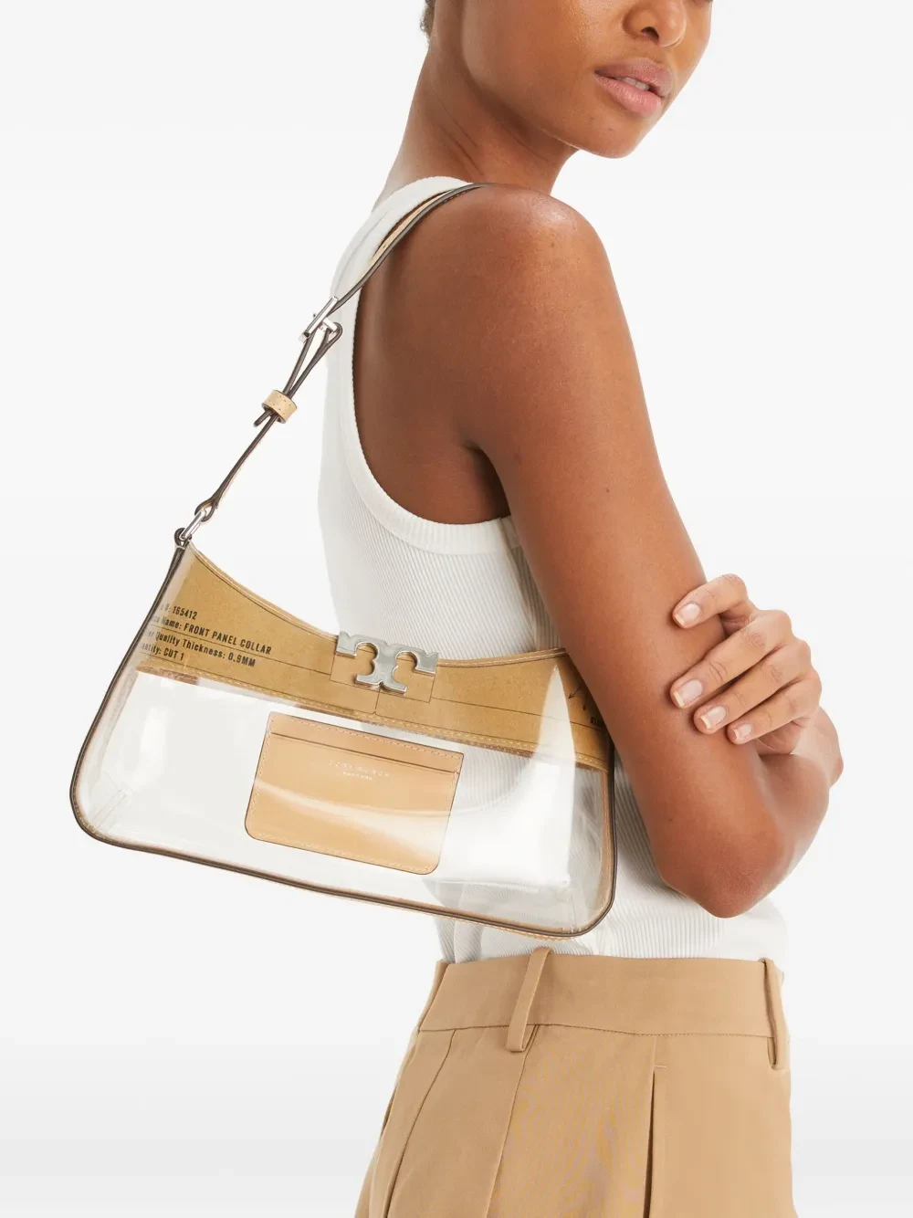 Tory Burch Eleanor Clear Slim shoulder bag