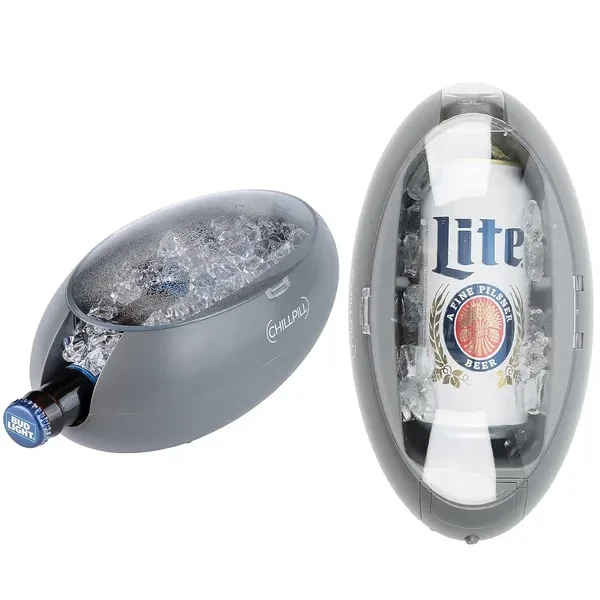 Instant Beverage Chiller - Universal Can And Bottle Mini Cooler For Drinks - Rapid Chiller For Beer And Soda Lovers - Portable Can Chiller - Personal Small Cooler Accessories