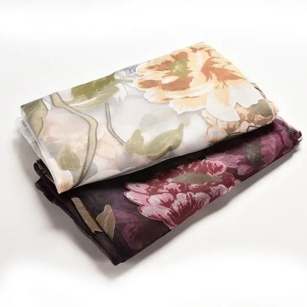 Home Decor Peony Curtain Line Hanging 100200cm Door Window Room Divider Curtain Valance