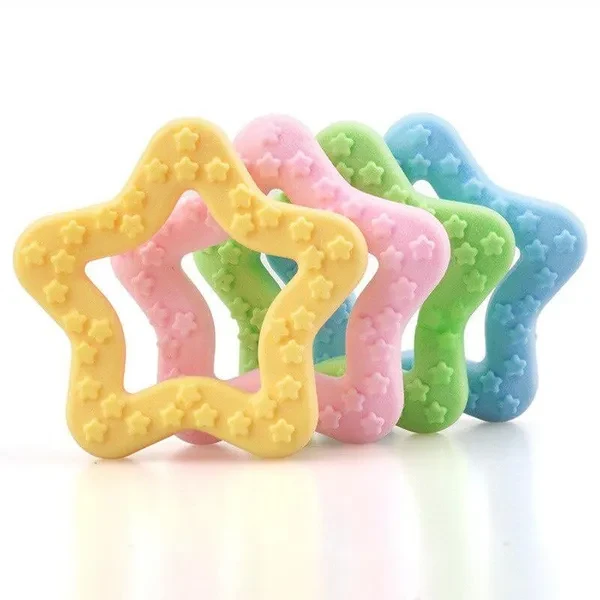 New Pet Dog Toy Interactive Rubber Pet Dog Cat Puppy Chew Toys Star Shape Teeth Chew Toys Tooth Cleaning Dog Toys