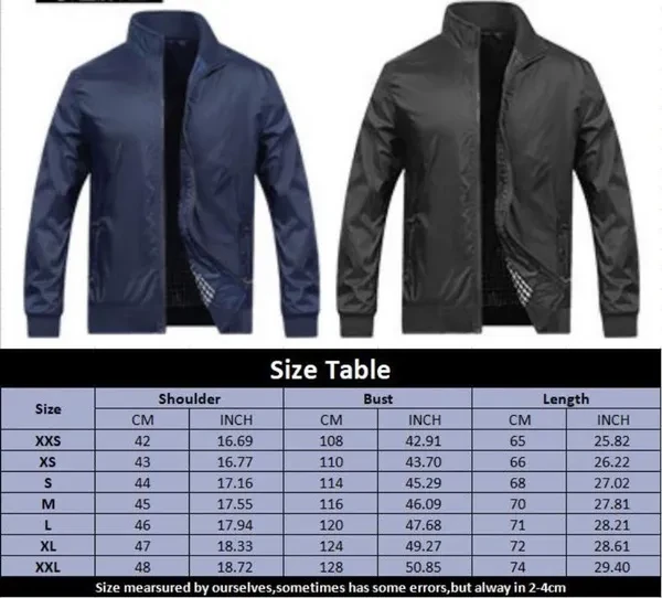 Men's Casual Jacket Fashion Sportswear Zipper Bomber Jacket Mens Jackets Coats