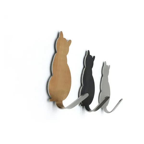 Delysia King2 pieces  batch bathroom waterproof strong glue hook stainless steel cat wall wall wall door hook kitchen rustproof towel hook