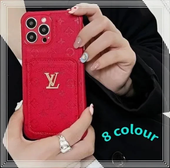 8 Colors Letter Flower Pattern Leather Phone Case for iPhone Phone Case Cover iPhone 15 14 13 12 Pro Max Shockproof Protection Case #244224