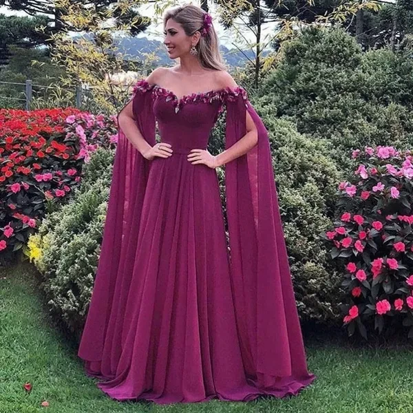 Sexy Women Off-shoulder Inverted Triangle Evening Dresses Elegant Slim Waist Long Prom Dress Wedding Dress Maxi Dress