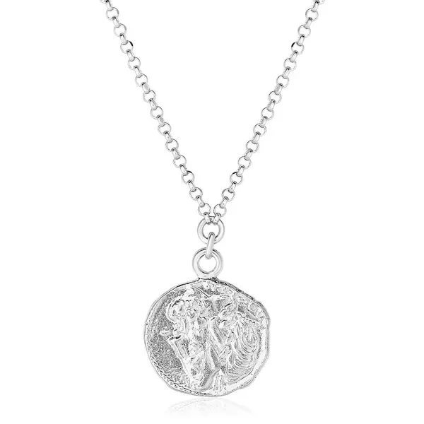 inch Necklace with Roman Coin Pendant
