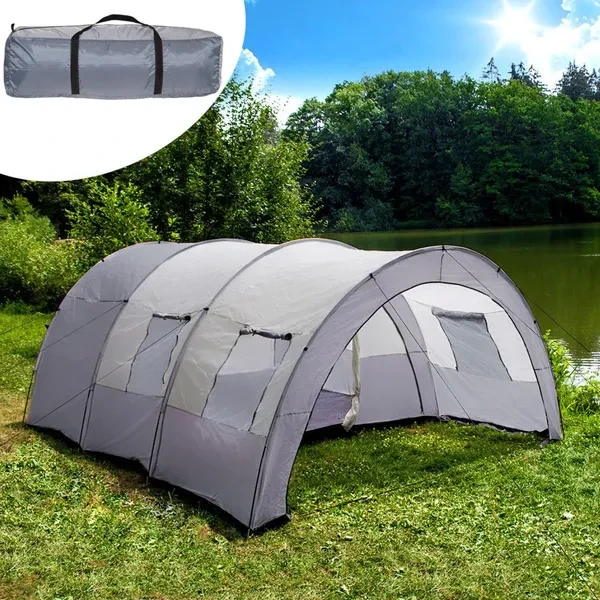 6 people family tent Tunnelzelt Familietent Tente familiale 6 places LIGHT GRAYDARK GRAY