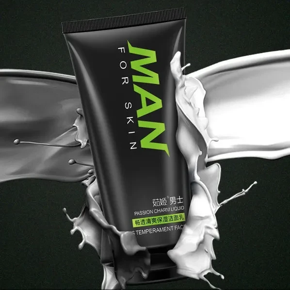 100g Men Wash Face Milk Oil Control Cream Blackhead Remove Men's Cleanser Facial Care