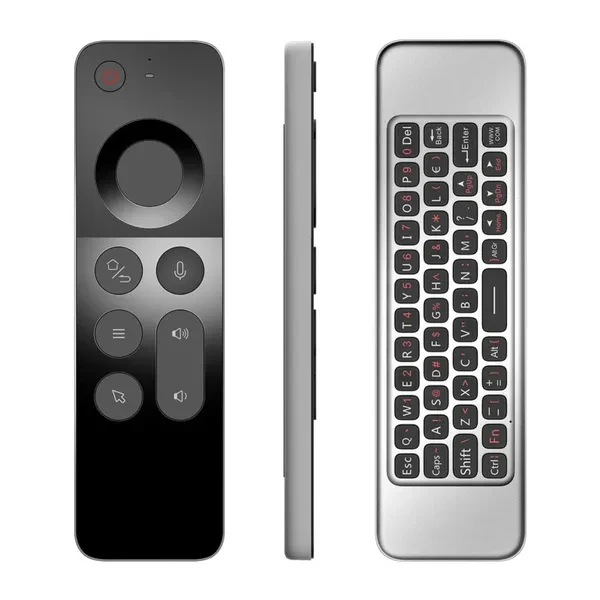 New!!!! W3pro 2.4GHz Wireless Voice Air Mouse Remote Controller With Mini Keyboard For Android TV BOX / Windows / Mac OS / Linux Gyroscope Remote