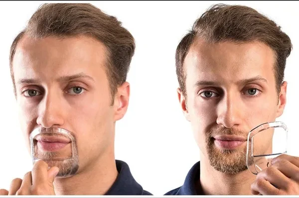 5Pcsset Goatee Shaping Template Face Styling Care Beard Shaping Shaving Tools
