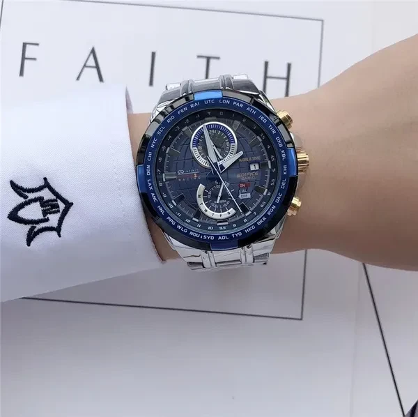 Steel Band Watch Sport Quartz Clock Men's Watch Men's Calendar Watch Men's Automatic Personality Watch Gifts For Men Watch Luxury Business