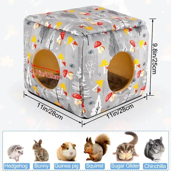 Small Pet Nest Tent Rabbit Nest Hamster House Hamster Cage Large Guinea Pig Cage Guinea Pig Small Animal Bed Accessories