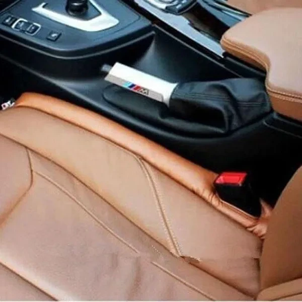 Faux Leather Car Seat Leakproof Filler Soft Pad Drop Stop Holster Blocker ORG