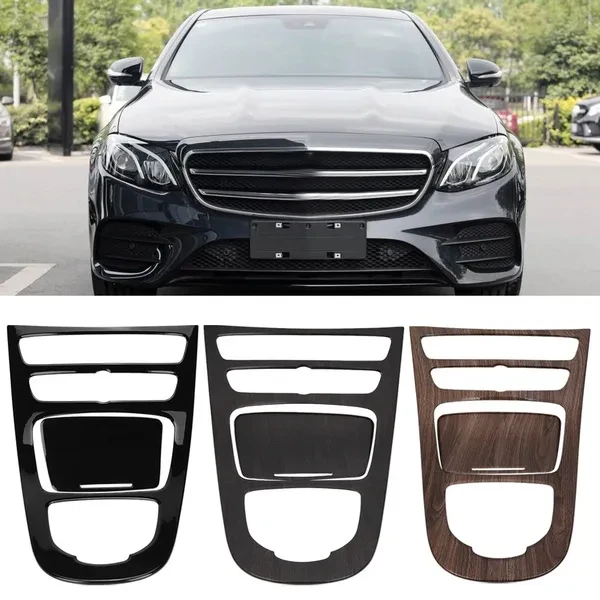 2Pcs Console Gear Panel Cover Trim for E-Class W213 16-18 ohm