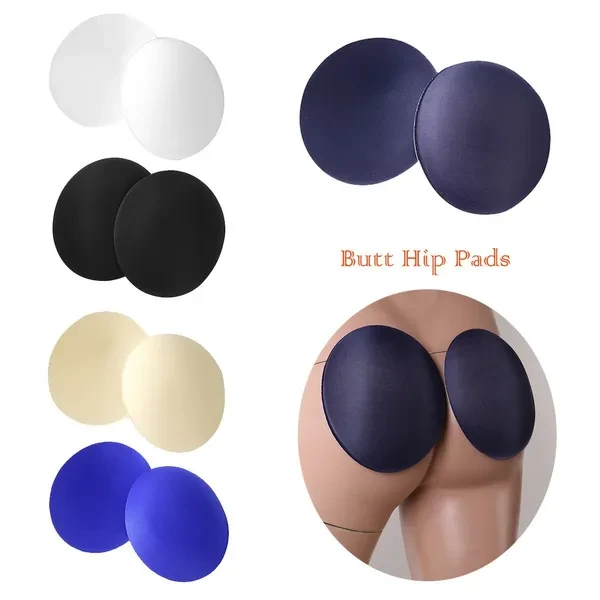 1 Pair Foam Butt Pads Rear Enhancing Lifter Breathable Removable Thick Contour Hip Pads for Briefs Panties Underwear