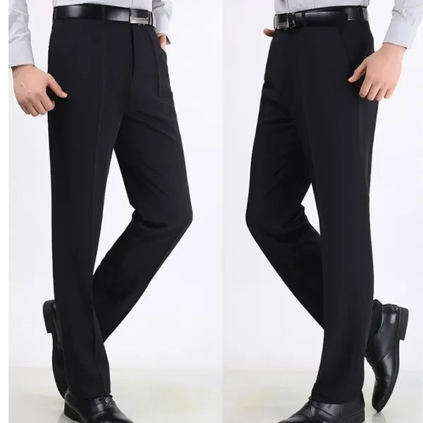 Autumn Thin Mens Pants Casual Suit Trousers Solid Male Pants Man Dress Pants Formal