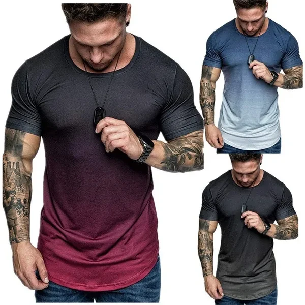 New Men's 3d Digital Printing Fashion Round Neck Short Sleeve T-shirt Loose Casual Men's Clothing