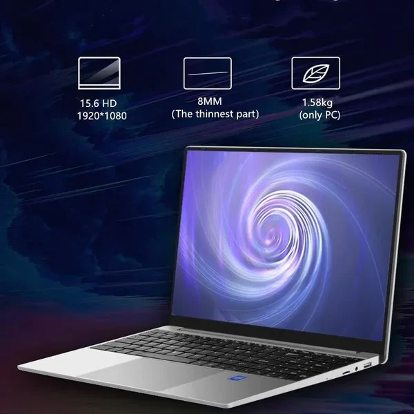 Windows 10 15.6 Inch Intel J3455 Quad Core Laptops 8GB RAM 64GB128GB256GB SSD Business Laptop Computer Ultrabook Notebook Computer