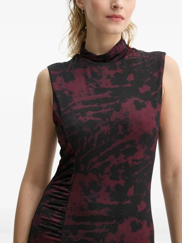 Gestuz high-neck printed dress