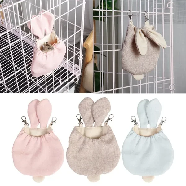 Small Pets Sleeping Bag Hamster Hammock Sugar Gliders Rat Nest Cage Hanging Bed Small Animal Housing Pocket Bed Swing Cage Toy