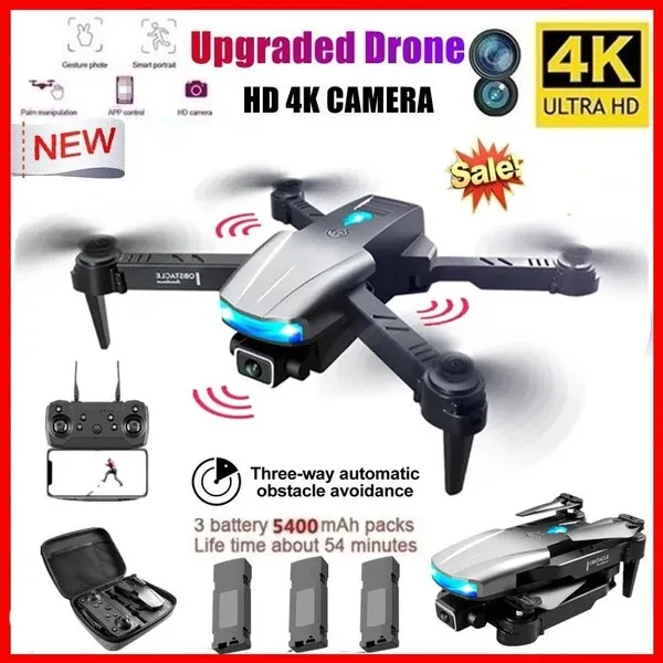 2022 New Limited Edition Aerial Drone Professional HD 1080P4069P 4K 90° Adjustable Camera Folding Drone Wireless Wifi 360 Degree Roll FPV Selfie RC Drone Quadcopters RTF With Real Time Video With 123 